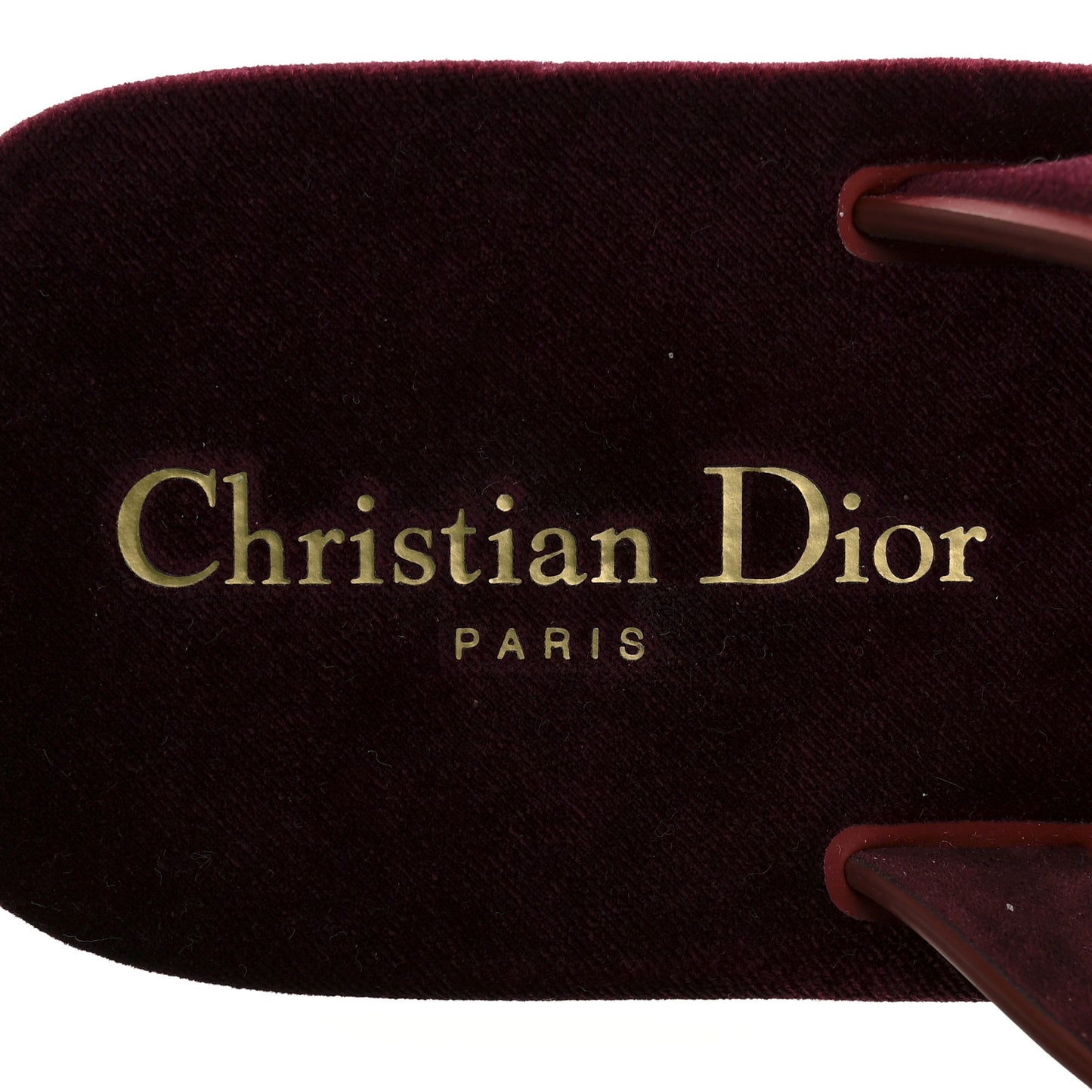 Velvet Diorsea Thong Sandals 39 Scarlet
