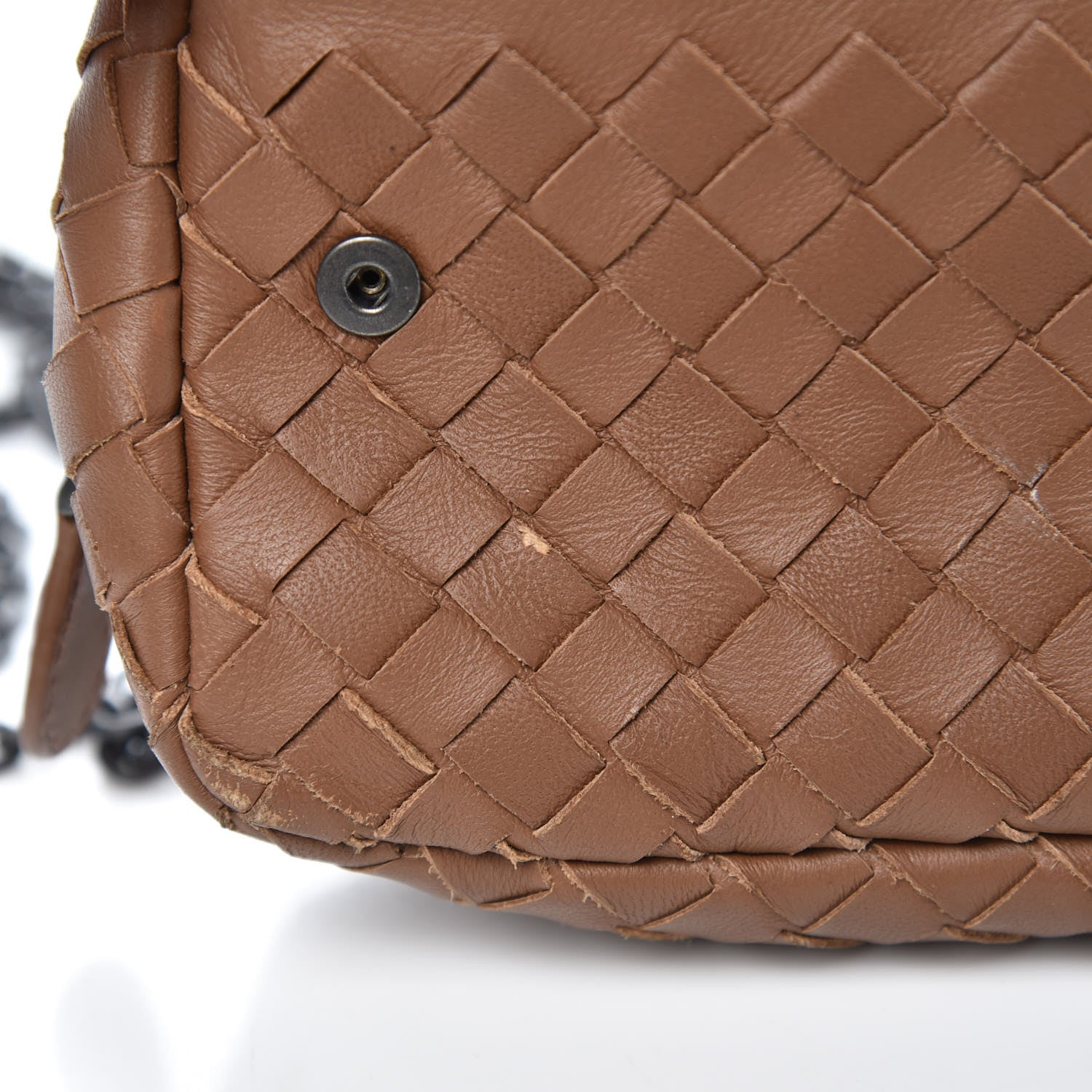Bottega Veneta Nappa Intrecciato Small Chain Crossbody Noce 8 of 12