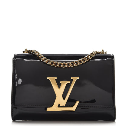 Louis Vuitton Patent Chain Louise MM Black 1 of 8