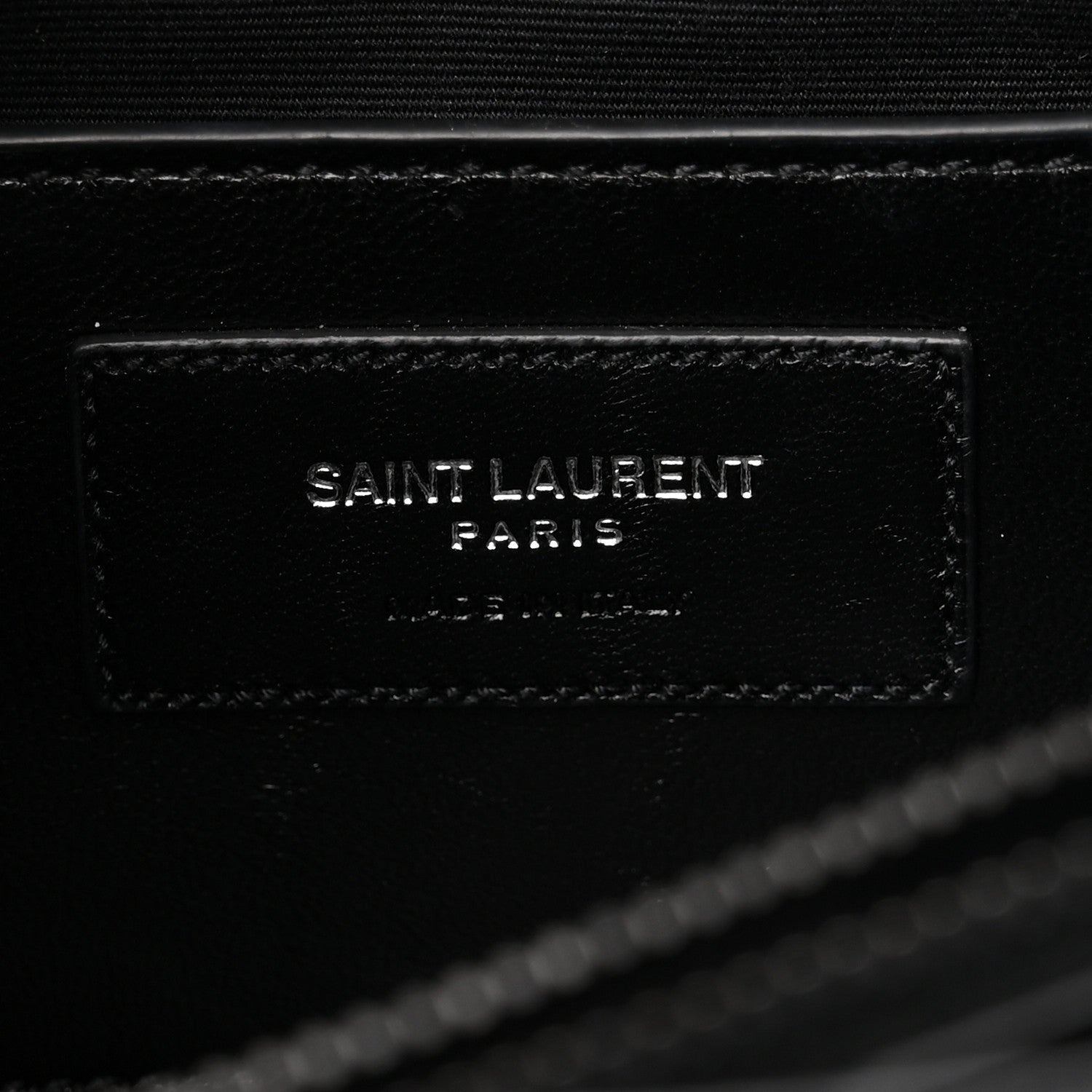 Saint Laurent Sheepskin Matelasse Chevron Monogram Monochrome Large College Satchel Black 5 of 14