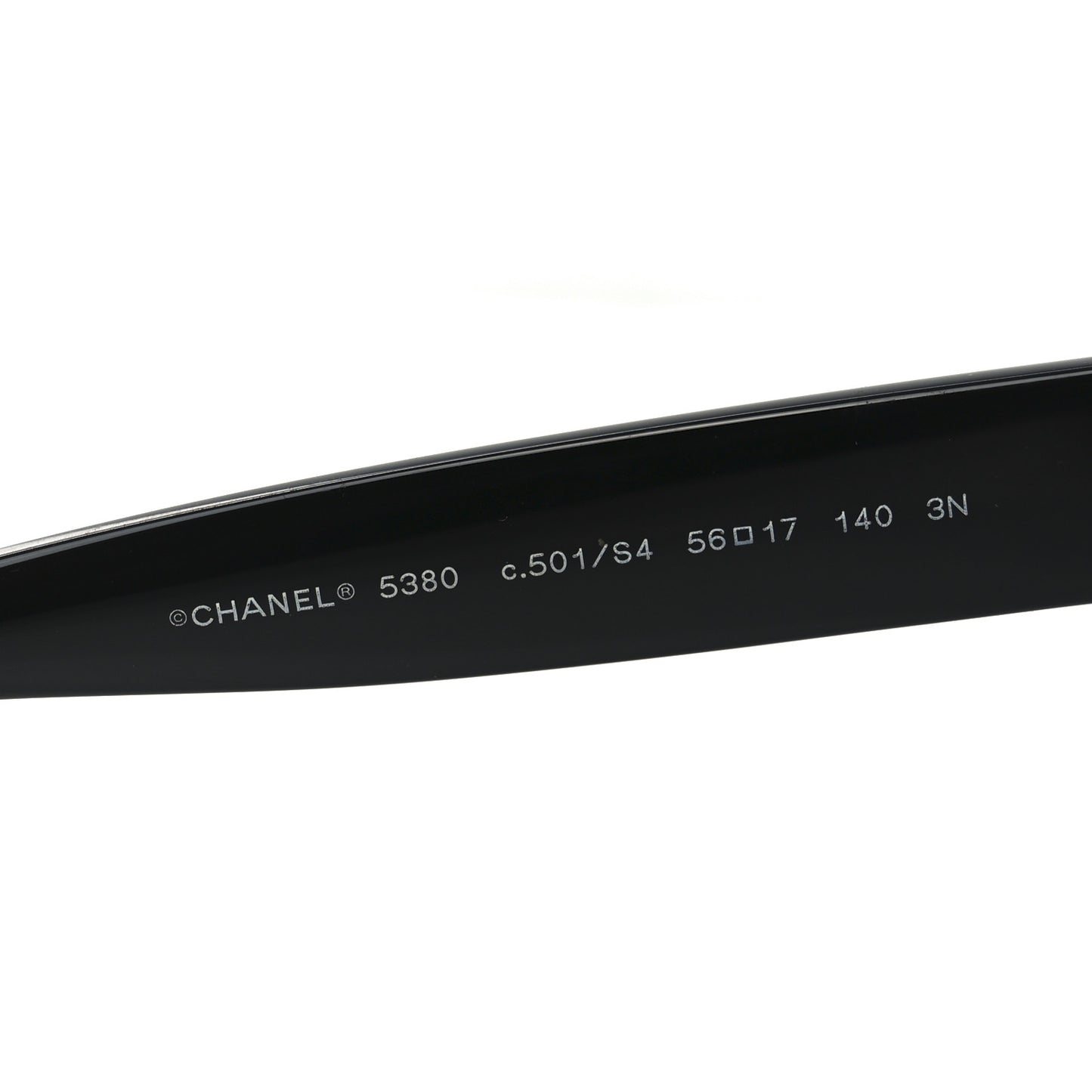Acetate Square CC Sunglasses 5380 Black
