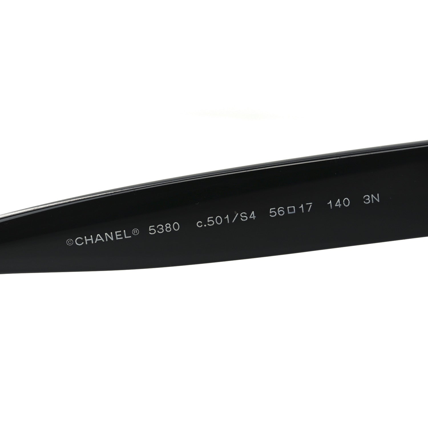 Chanel Acetate Square CC Sunglasses 5380 Black 5 of 7