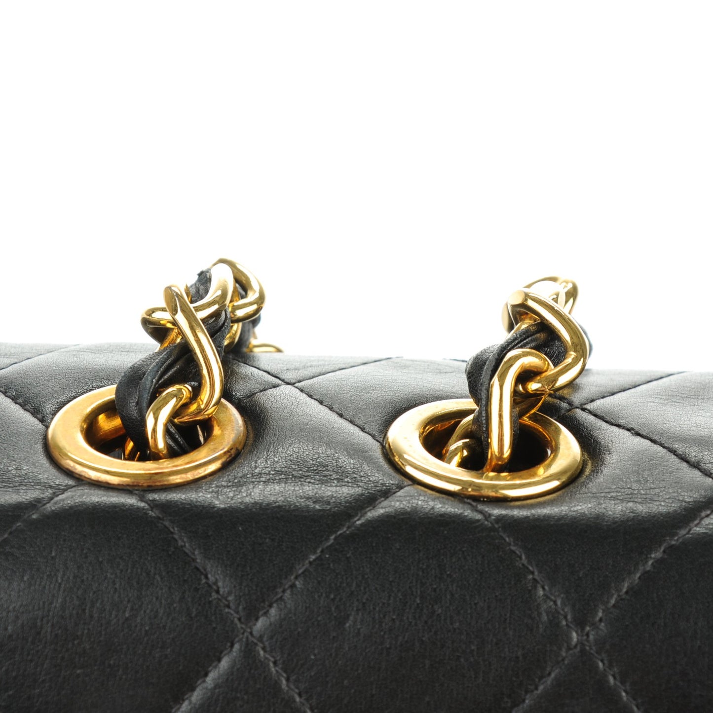 Lambskin Quilted XL Jumbo Single Flap Black