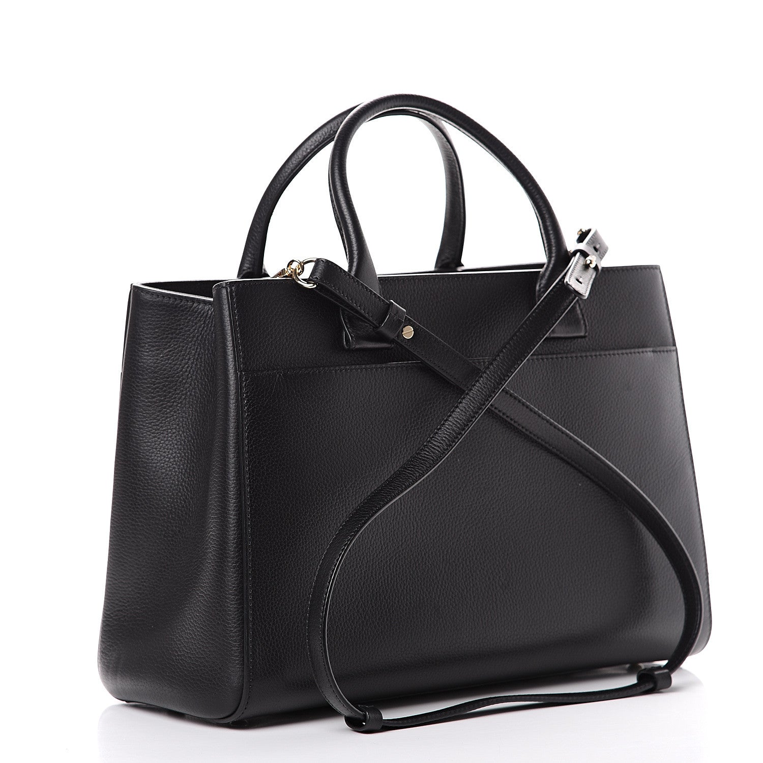 Chanel Grained Calfskin Small Neo Executive Shopper Tote Black 2 of 12