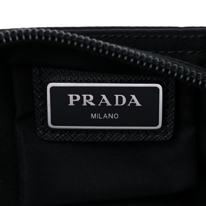 Prada Tessuto Nylon Saffiano Flat Messenger Bag Black 6 of 8