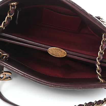 Chanel Aged Calfskin Quilted Medium Just Mademoiselle Bowling Bag Brown 5 of 10