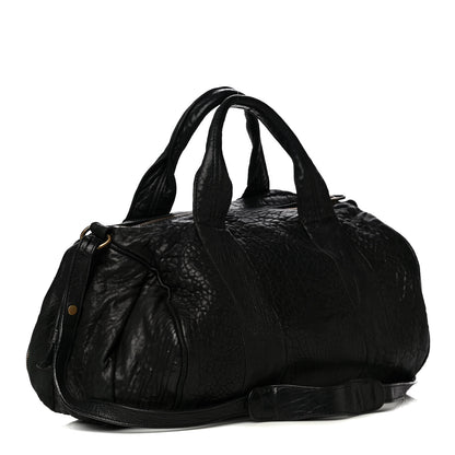Alexander Wang Pebbled Lambskin Rocco Black Antique Brass Hardware 2 of 10