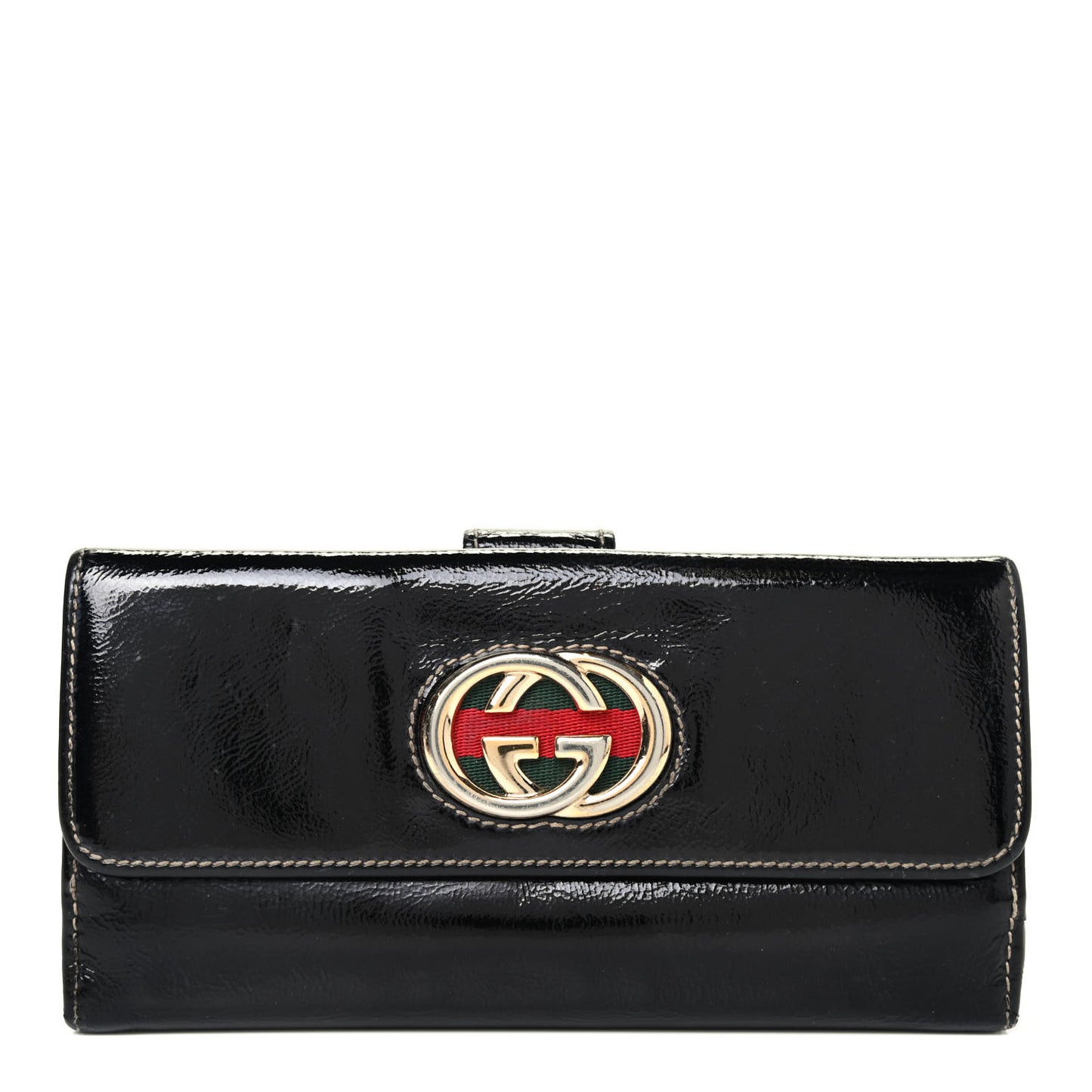 Patent Britt Continental Wallet Black
