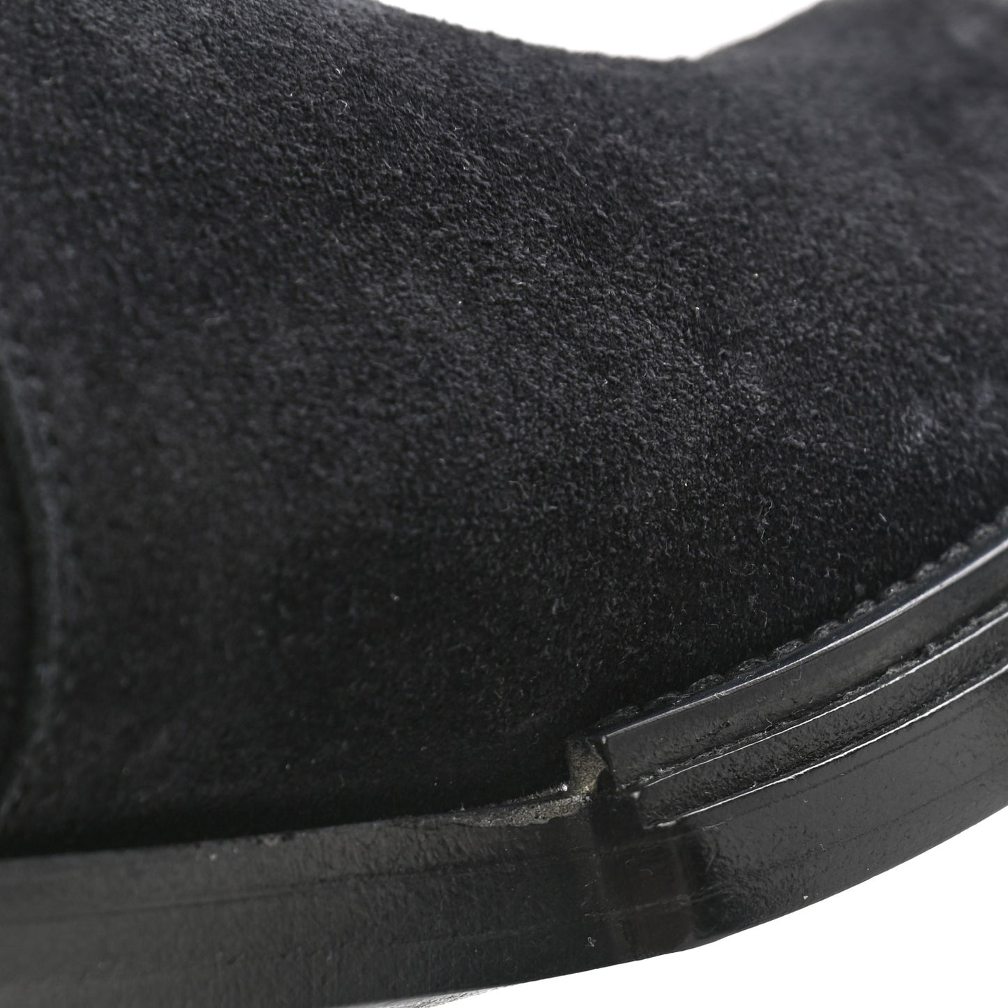 Suede Mens Santiag Western Boots 44 Black