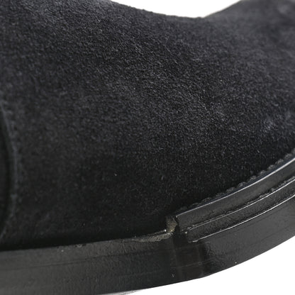 Balenciaga Suede Mens Santiag Western Boots 44 Black 10 of 13