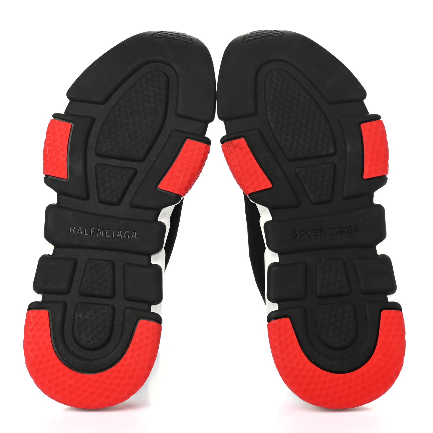 Balenciaga Neoprene Knit Womens Speed Sneakers 36 Black White Red 5 of 8