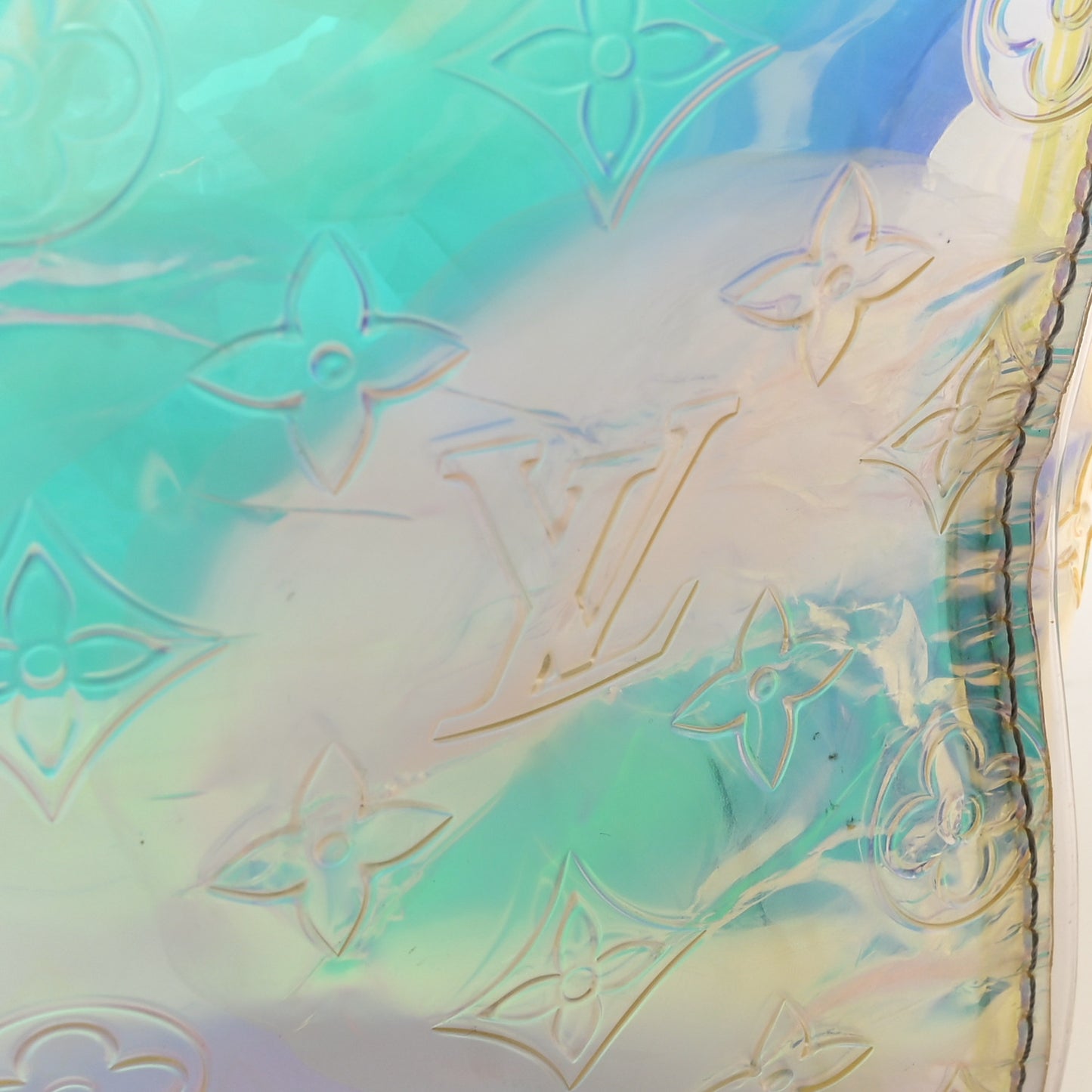 PVC Monogram Keepall Bandouliere 50 Iridescent Prism