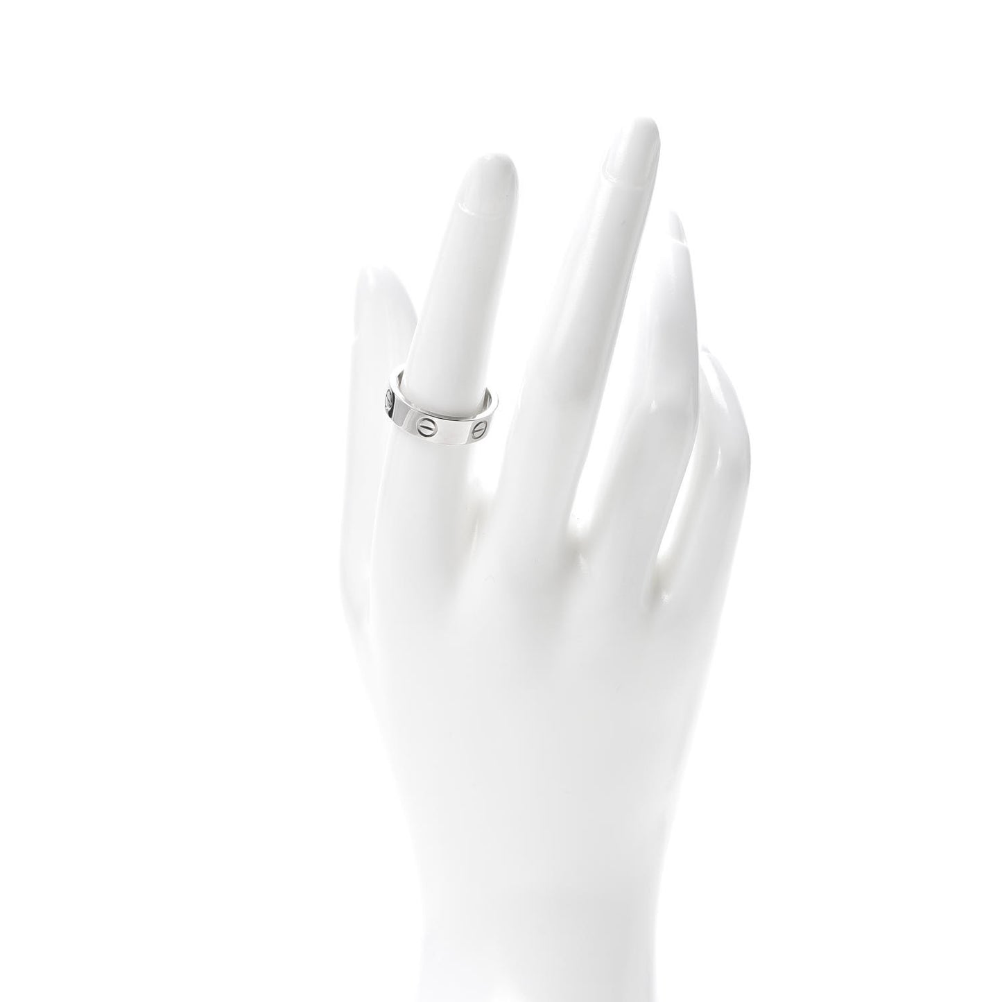18K White Gold 5.5mm LOVE Ring 56 7.5