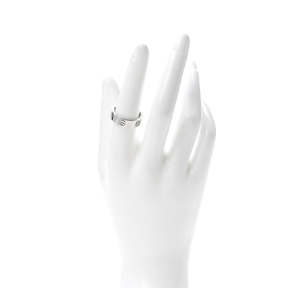 Cartier 18K White Gold 5.5mm LOVE Ring 56 7.5 2 of 4