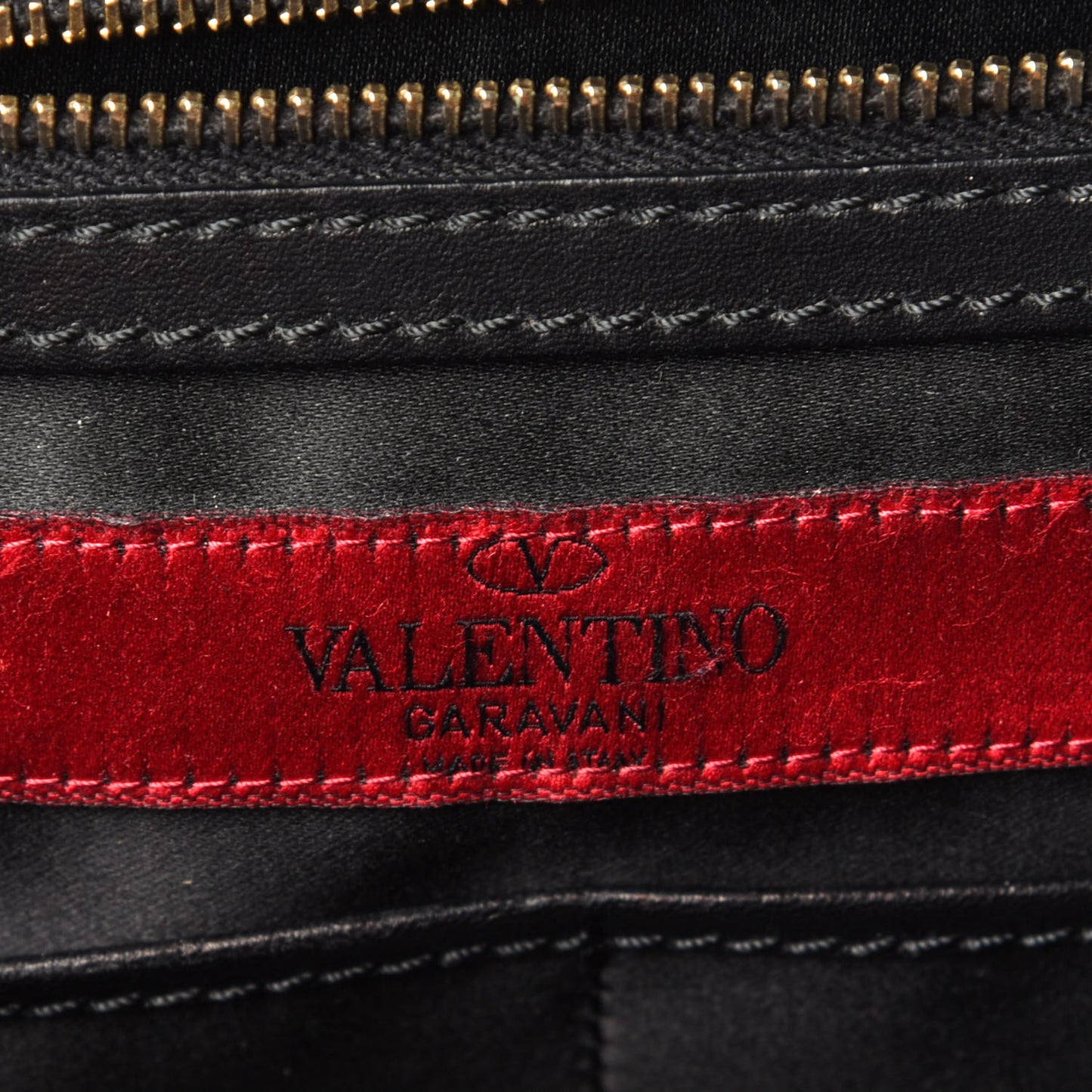 Vitello Large Rockstud Single Handle Flap Satchel Black