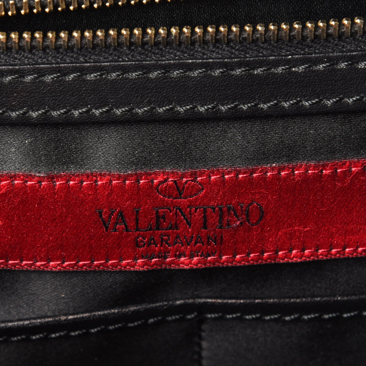 Valentino Garavani Vitello Large Rockstud Single Handle Flap Satchel Black 7 of 12