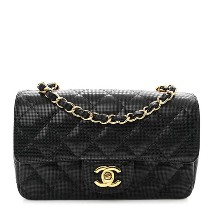 Chanel Calfskin Quilted Pixel Effect Mini Rectangular Flap Black 1 of 12