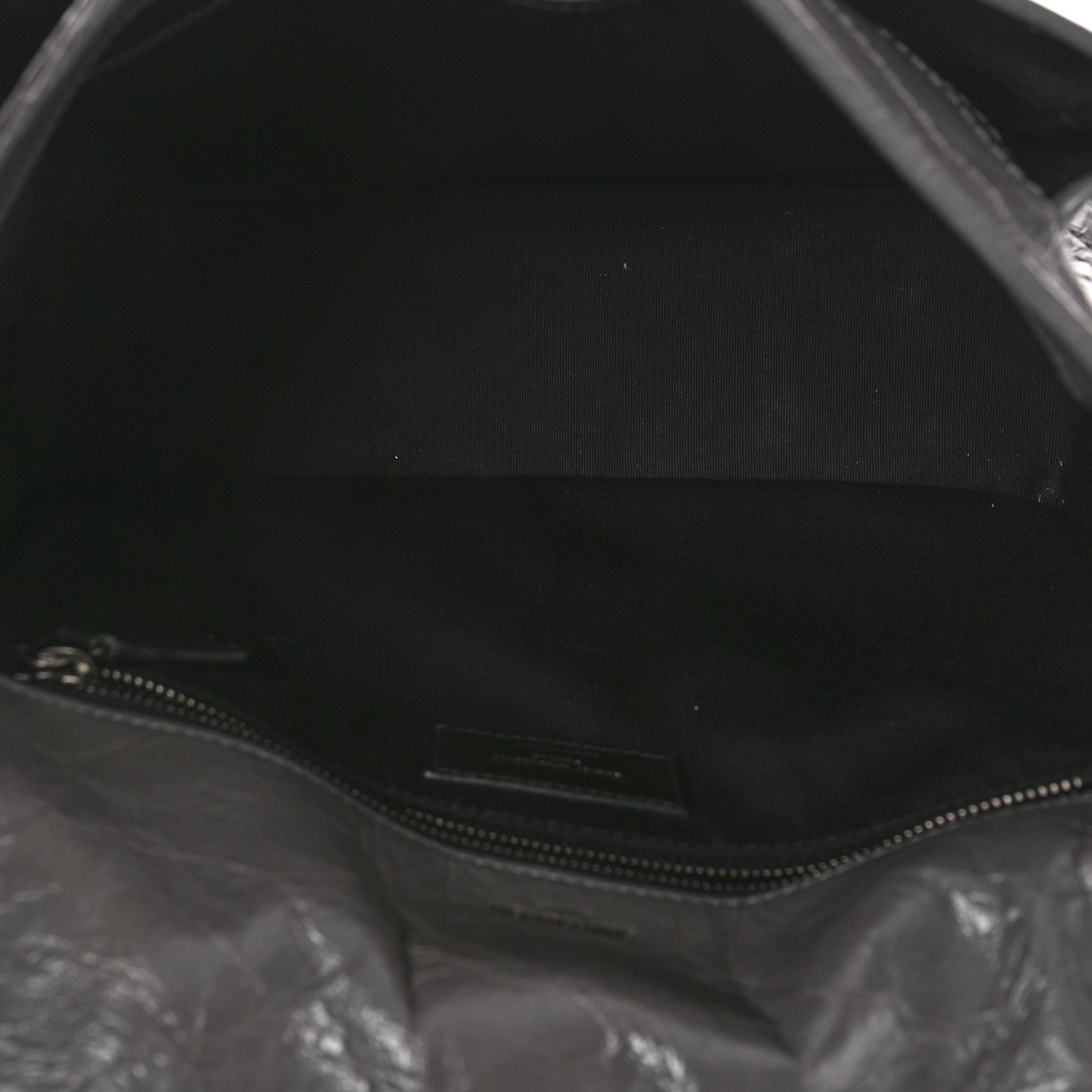 Saint Laurent Crinkled Calfskin Matelasse Monogram Medium Niki Chain Satchel Fog 5 of 9