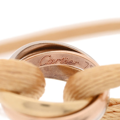 Cartier 18K Pink Yellow White Gold Trinity Adjustable Cord Bracelet Gold 3 of 3