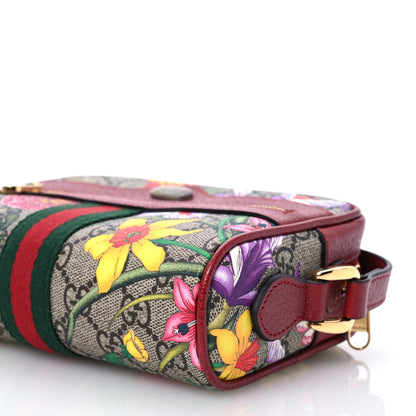 Gucci GG Supreme Monogram Flora Web Mini Ophidia Shoulder Bag Red 10 of 10