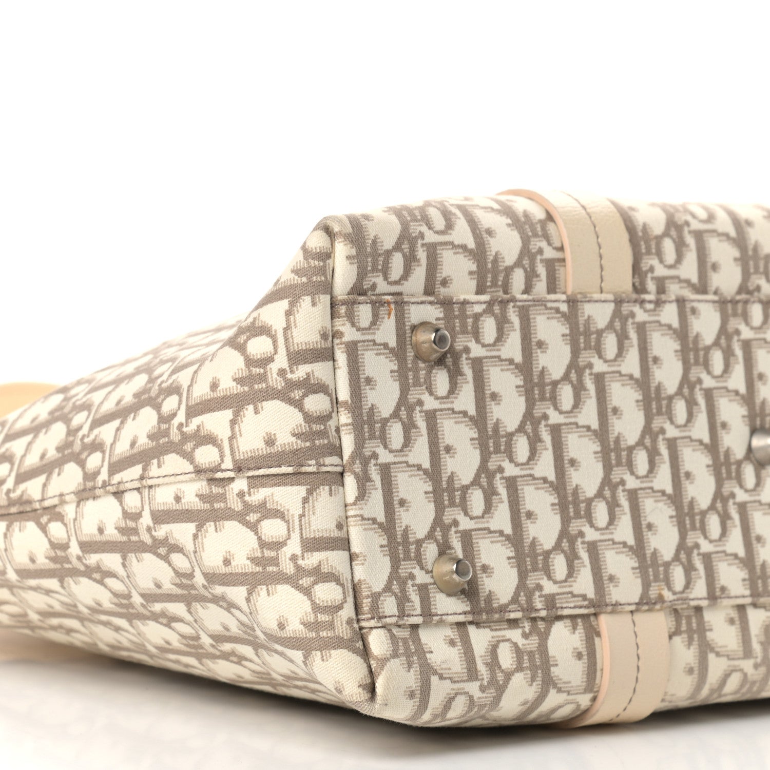 Christian Dior Monogram Vintage Flowers Dome Bag Beige 7 of 14
