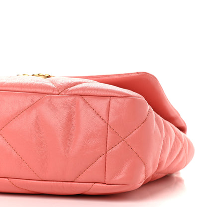 Chanel Goatskin Quilted Medium Chanel 19 Flap Pink 10 of 11