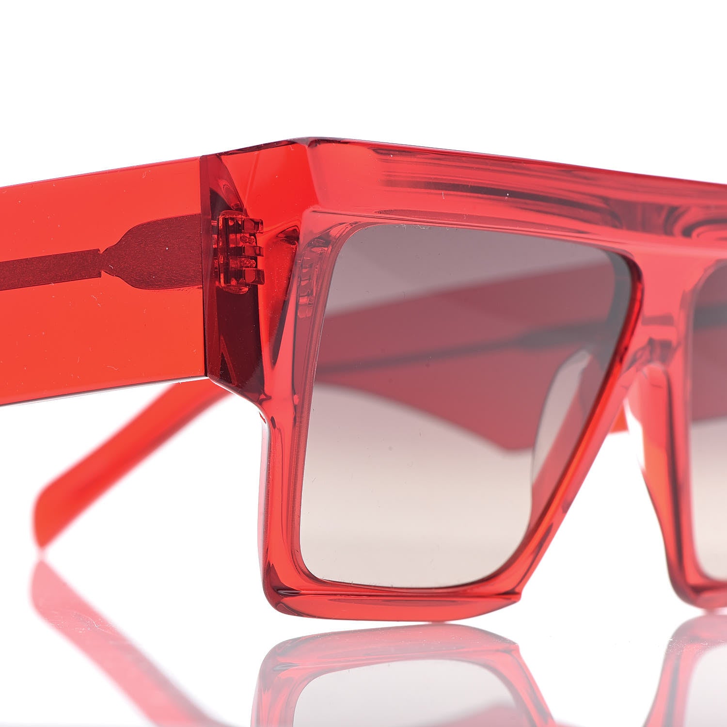 Celine Acetate Squared Sunglasses CL 400301 Red 13 of 14