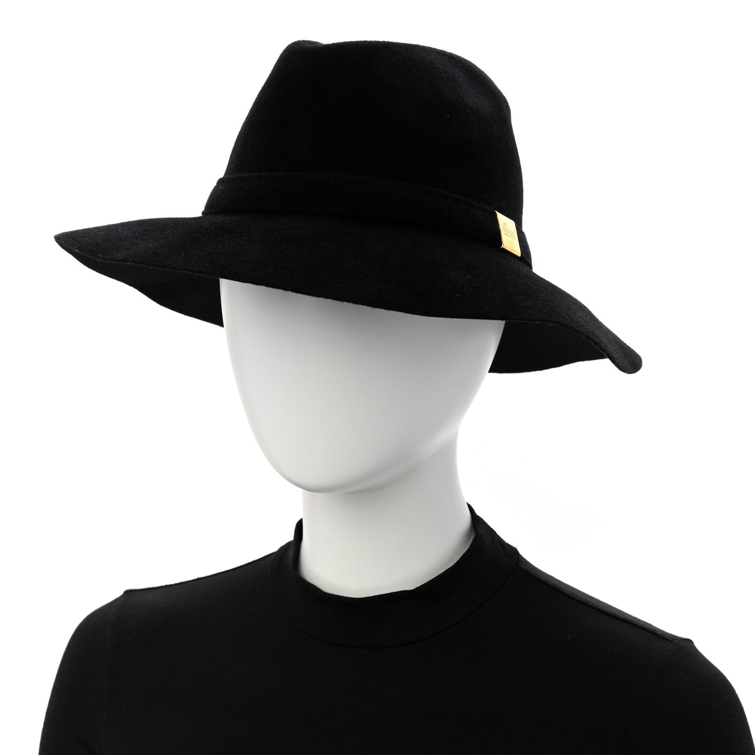 Gucci Rabbit Fur Felt Hat L Black 2 of 8