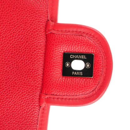 Chanel Caviar Quilted Medium French Riviera Flap Red 8 of 8