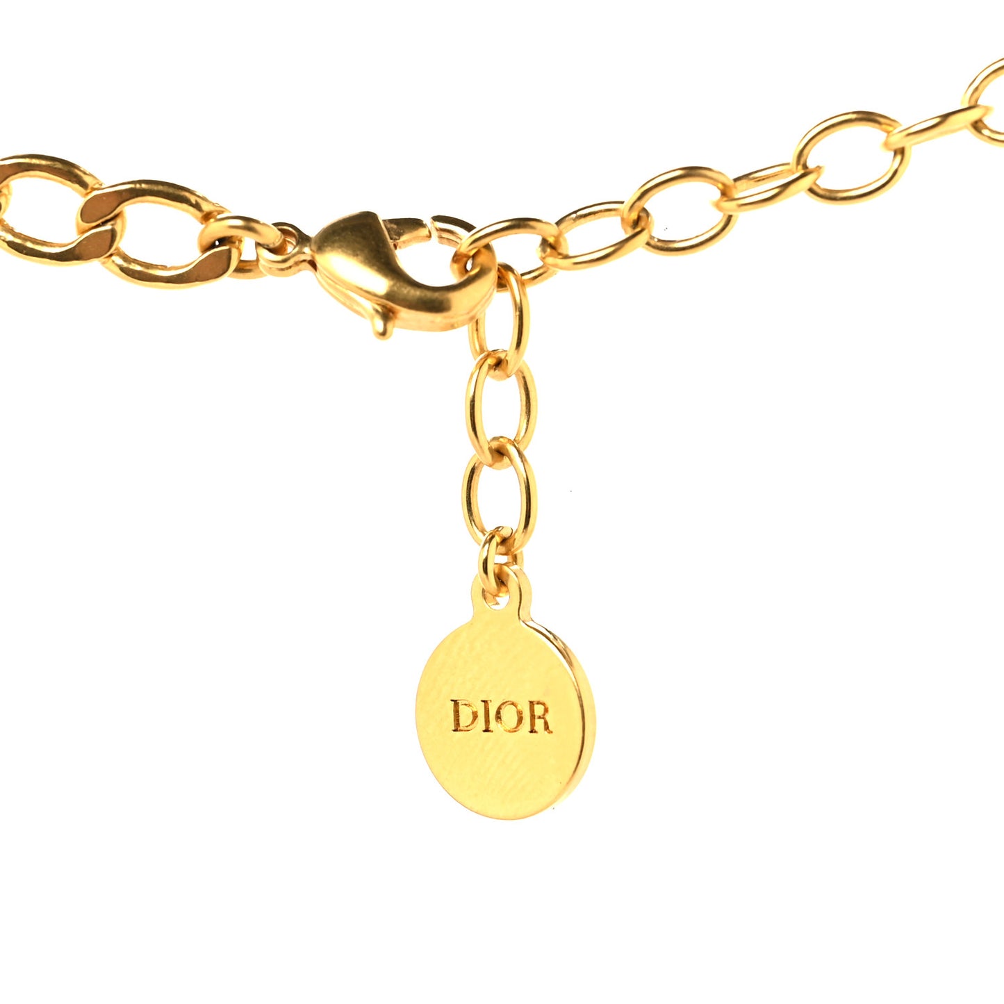 Metal Petit CD Choker Necklace Gold