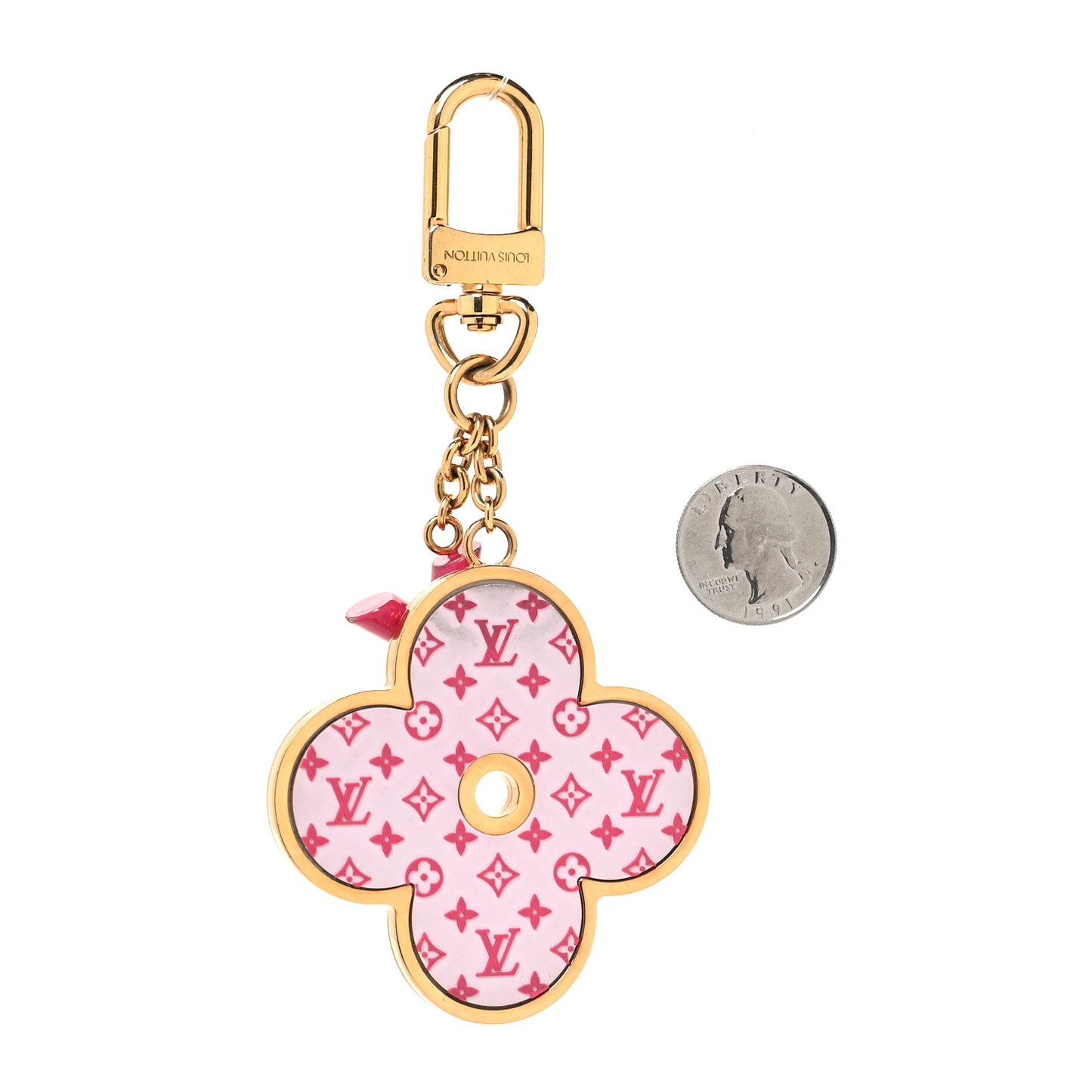 Monogram All Over Bag Charm Key Holder