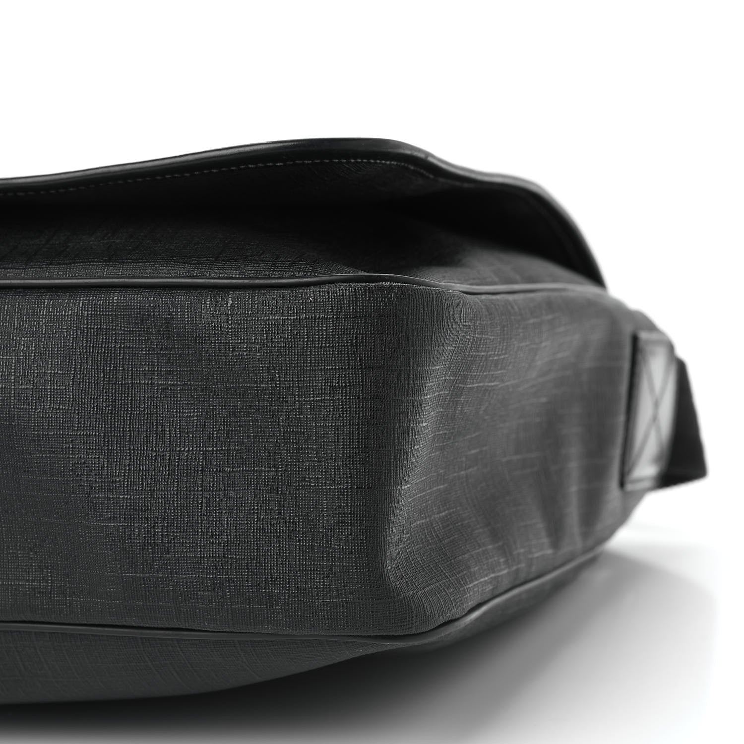 Gucci Coated Canvas Interlocking G Large Flap Messenger Bag Black 9 of 11