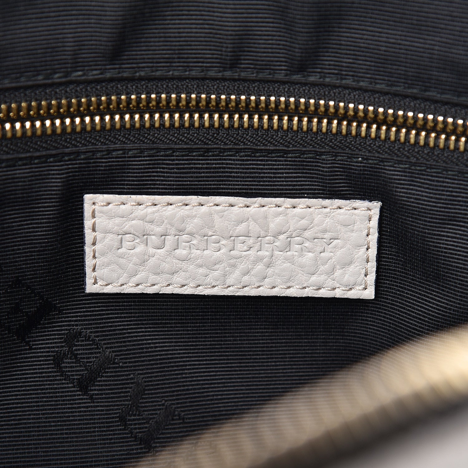 Burberry Heritage Grain Check Embossed Small Orchard Bowling Bag Stone White 6 of 14