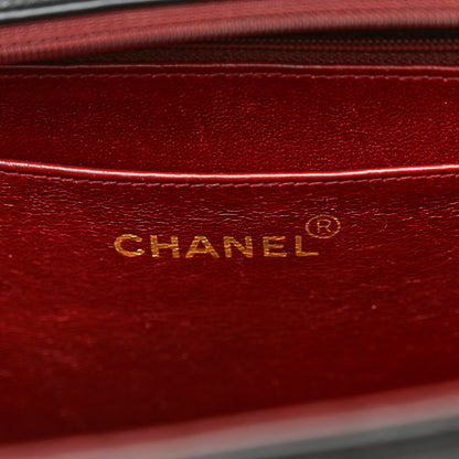 Chanel Lambskin Quilted XL Jumbo Single Flap Black 6 of 11