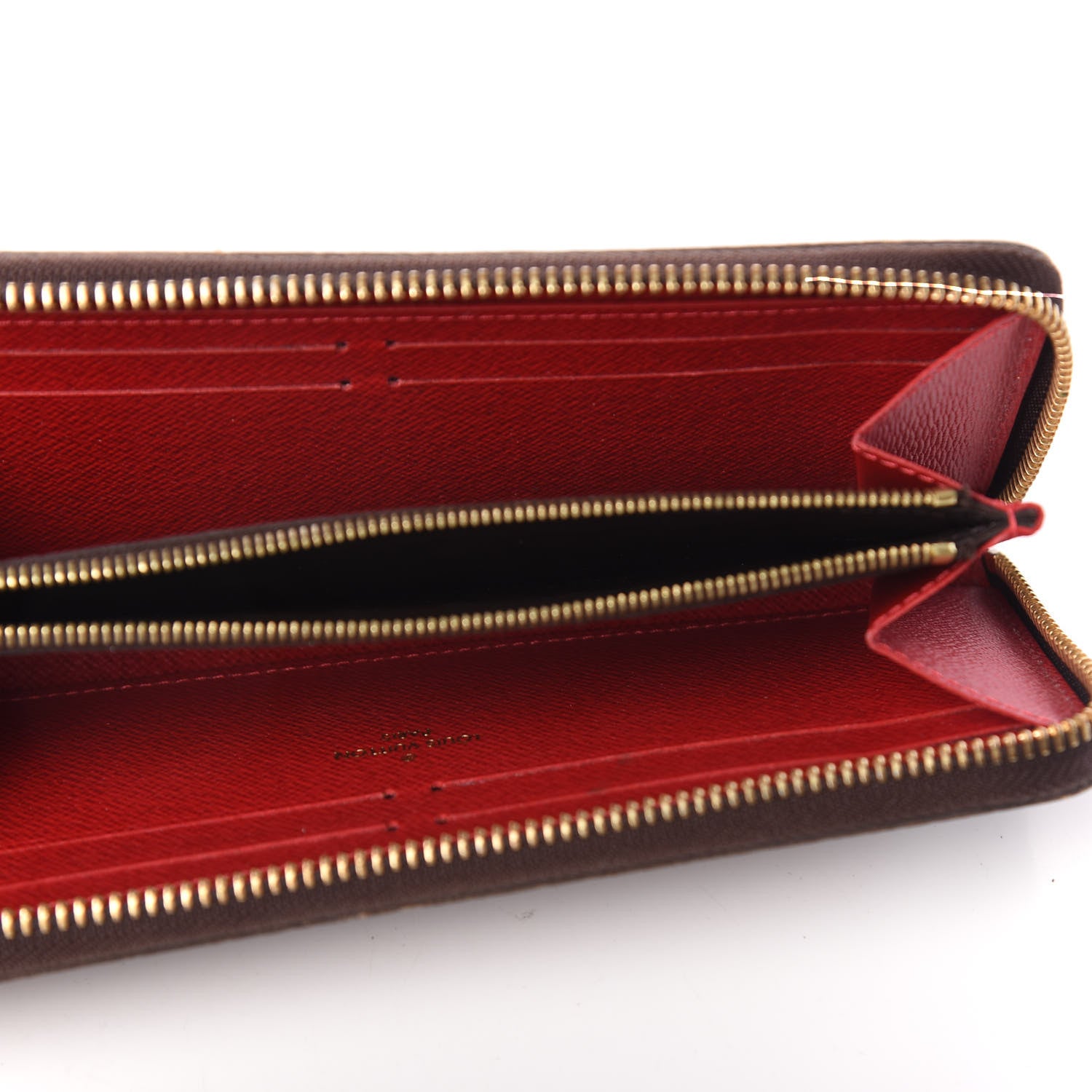 Louis Vuitton Damier Ebene Clemence Wallet Cherry 5 of 8