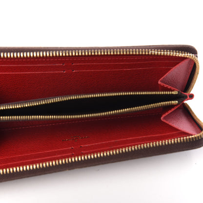 Louis Vuitton Damier Ebene Clemence Wallet Cherry 5 of 8