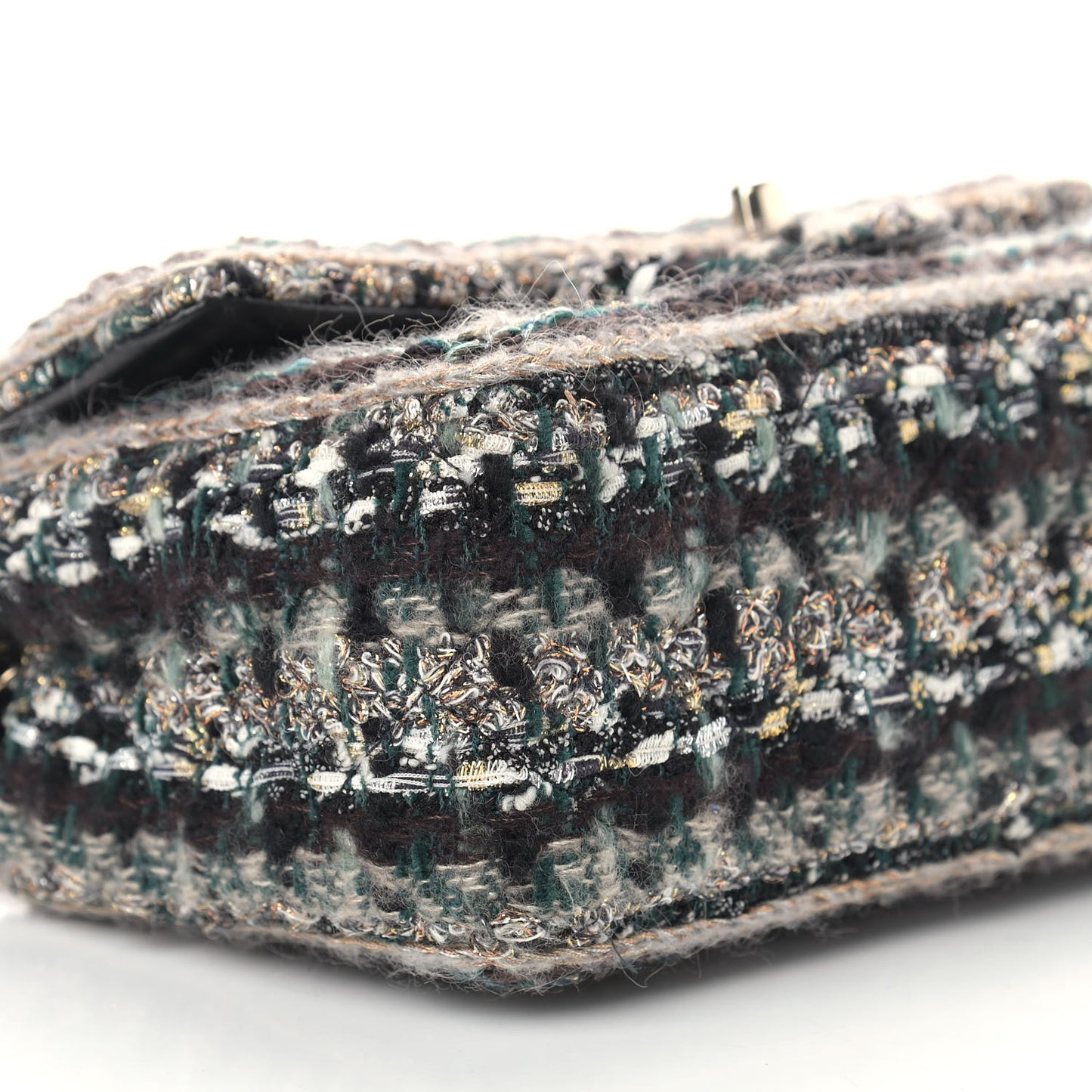 Tweed Braid Mini Flap Blue Multicolor