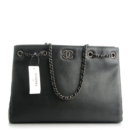 Chanel Grained Calfskin Large Shopping Tote Black 1 of 7