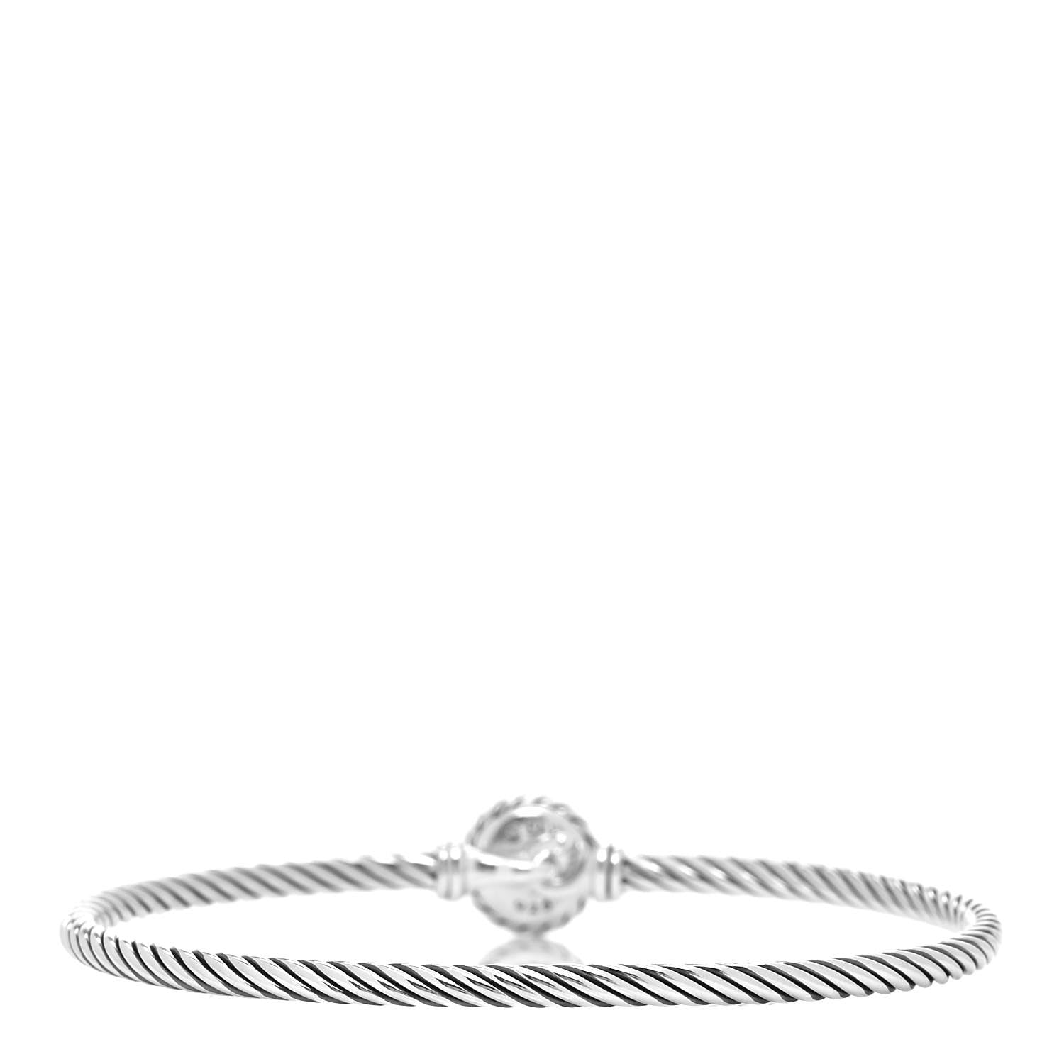 David Yurman Sterling Silver Hematite 3mm Chatelaine Bracelet 3 of 5