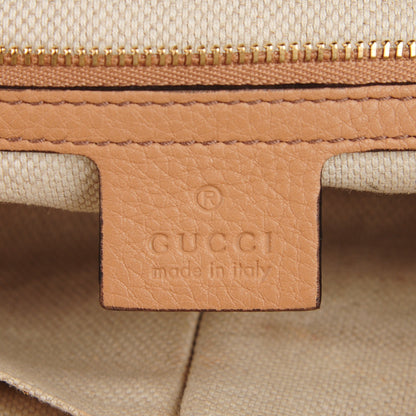 Gucci Pebbled Calfskin Small Soho Bowler Camelia 6 of 7