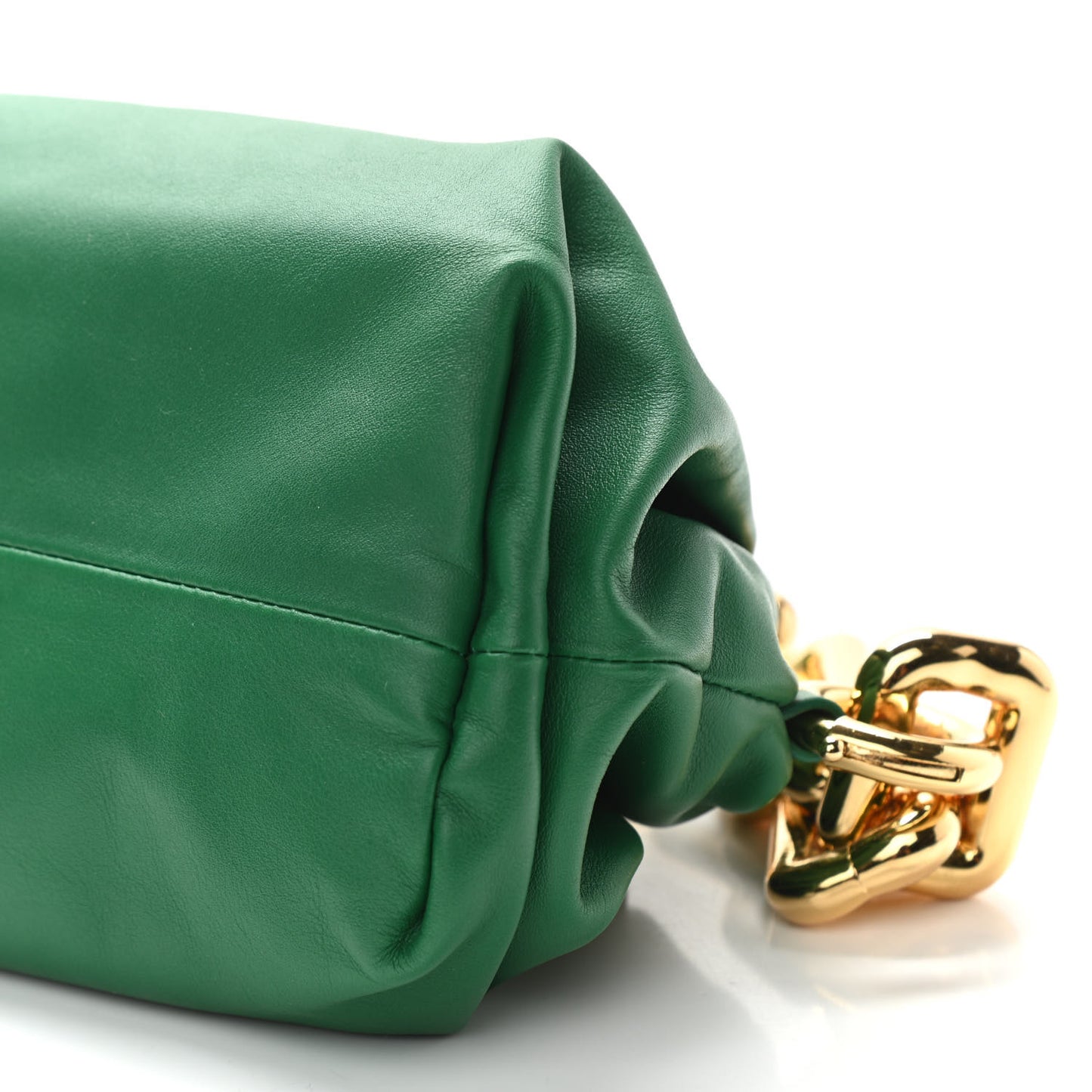 Calfskin The Pouch Chain Racing Green