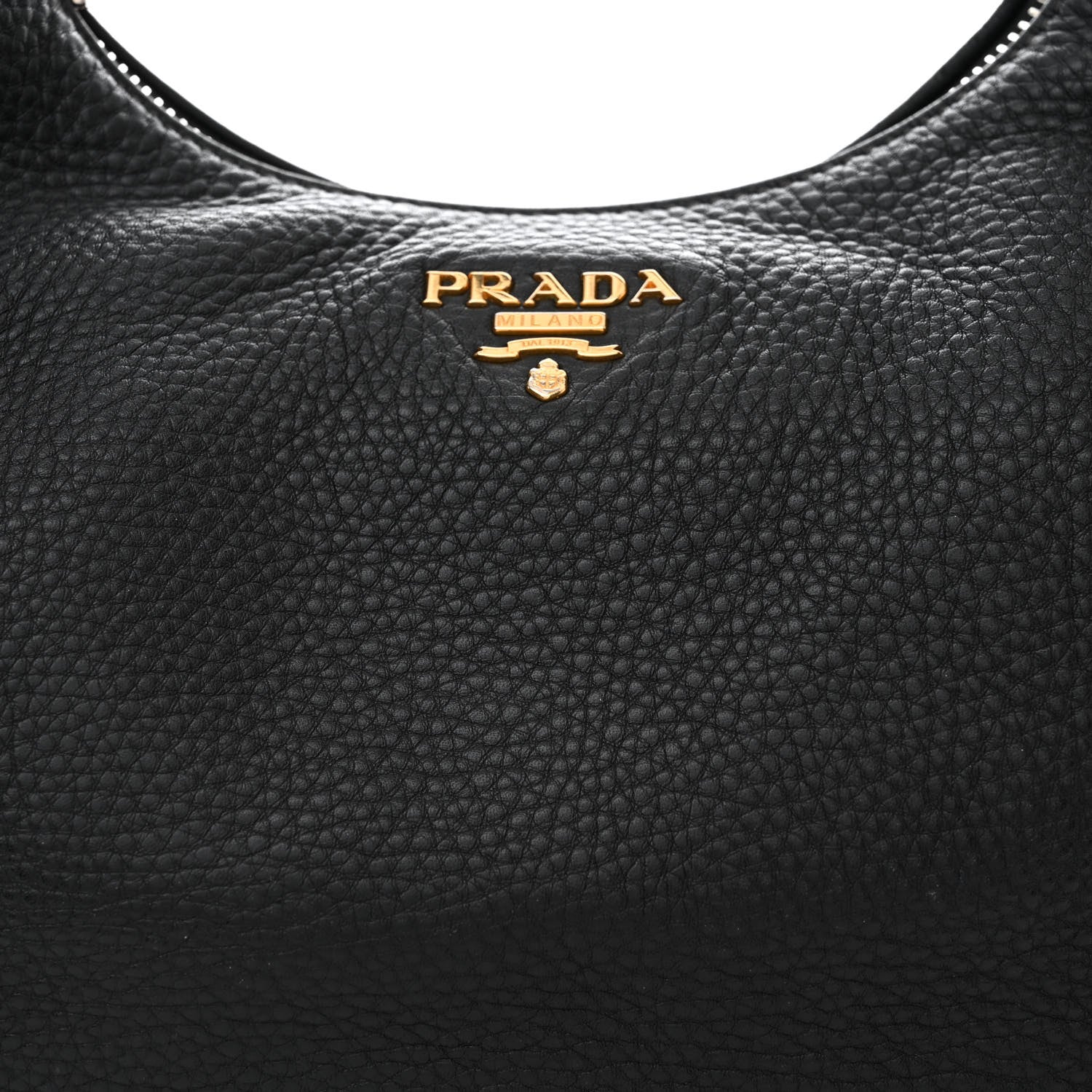 Prada Vitello Daino Hobo Black 9 of 16