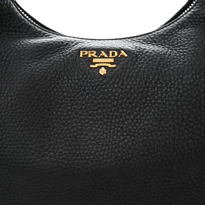Prada Vitello Daino Hobo Black 9 of 16