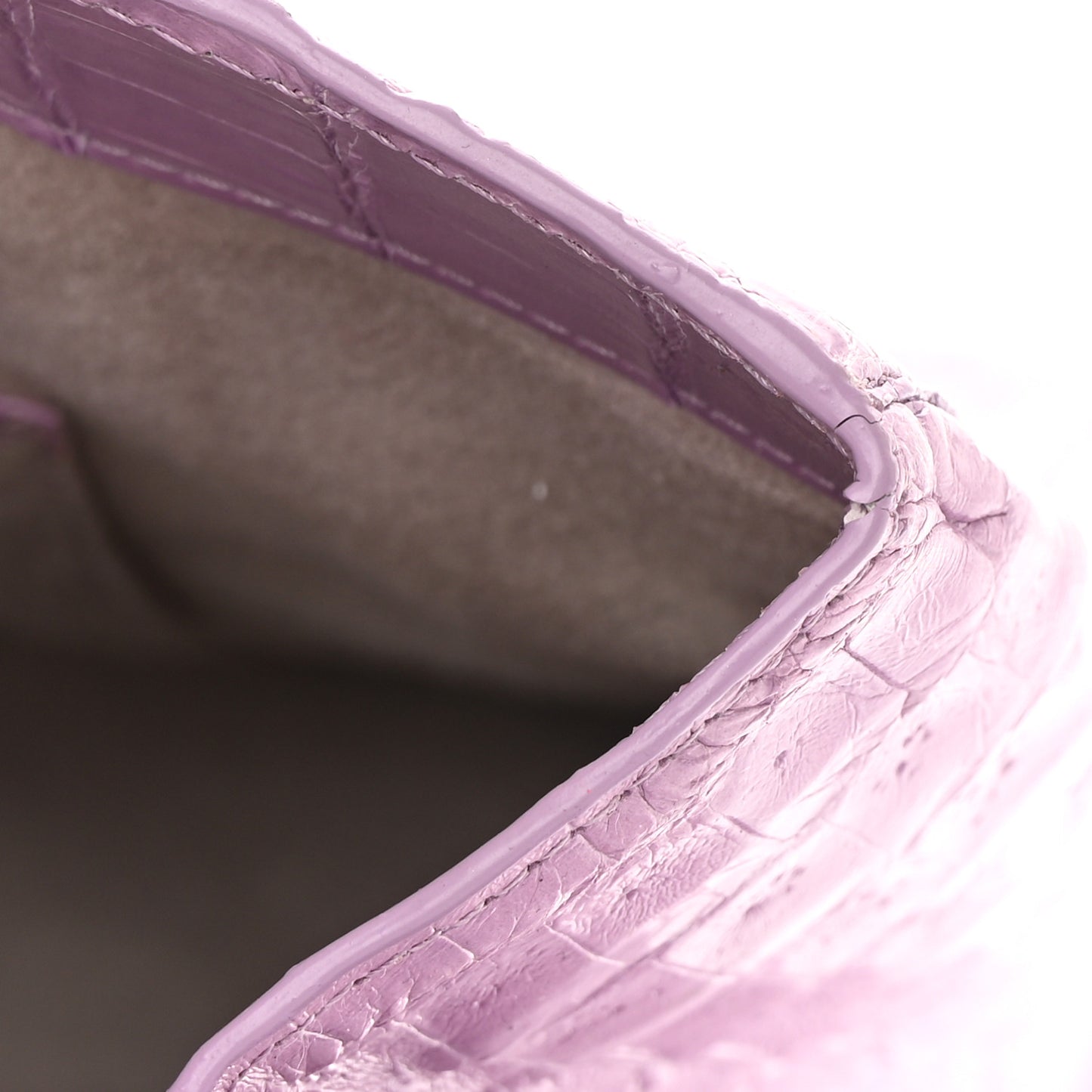 Crocodile Tote Light Purple