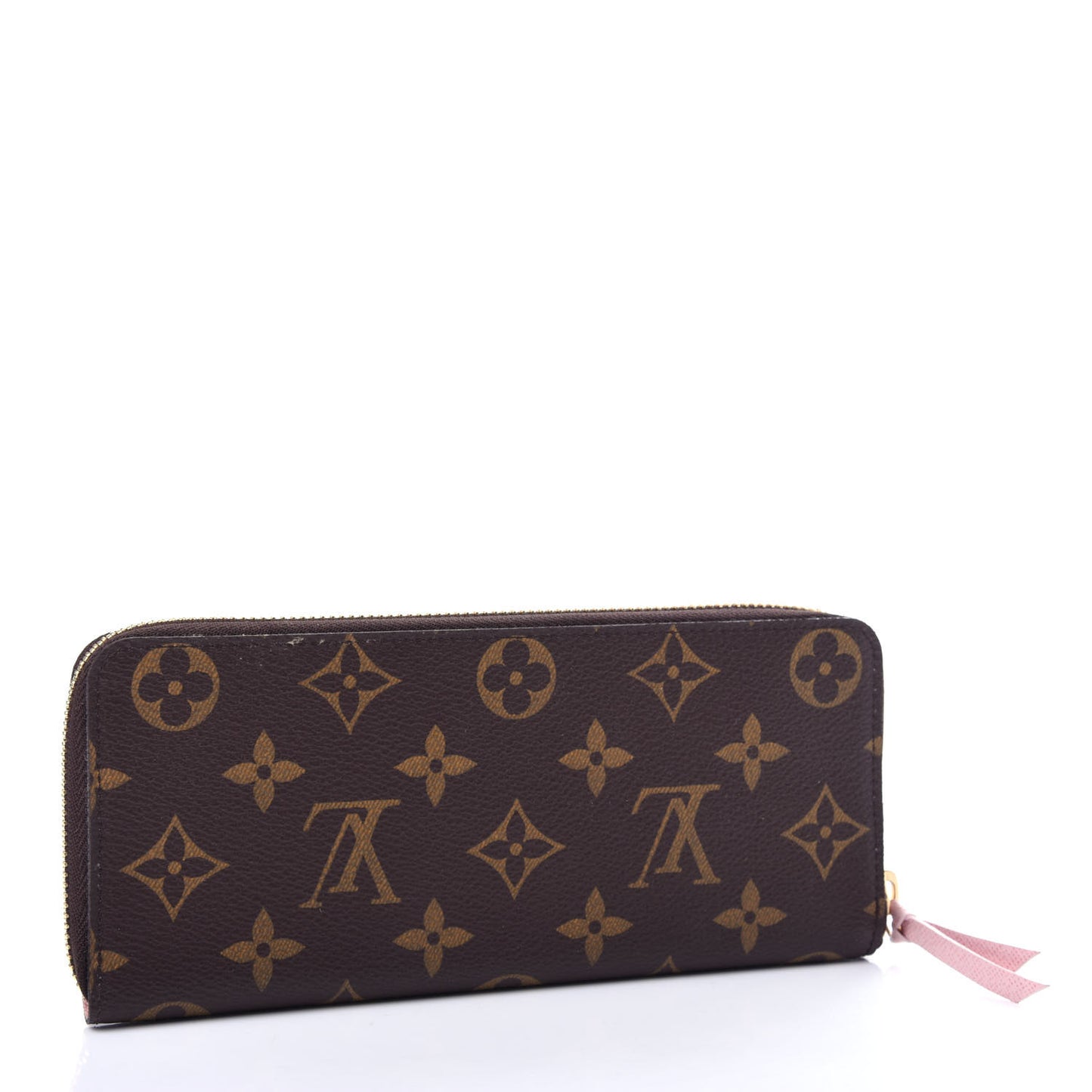 Monogram Clemence Wallet Rose Ballerine