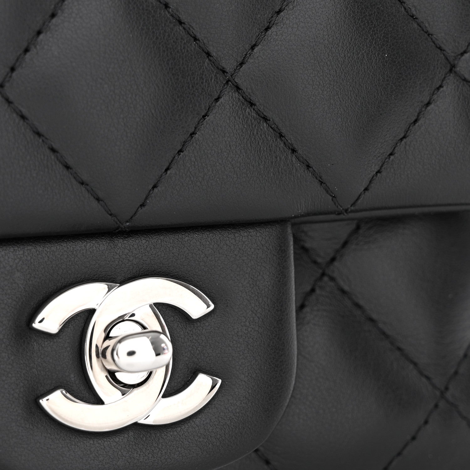Chanel Calfskin Quilted CC Uniform Flap Belt Bag Black 12 of 12