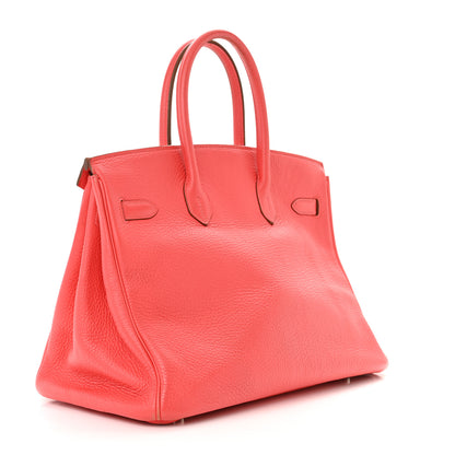Hermes Taurillon Clemence Birkin 35 Rose Jaipur 3 of 30
