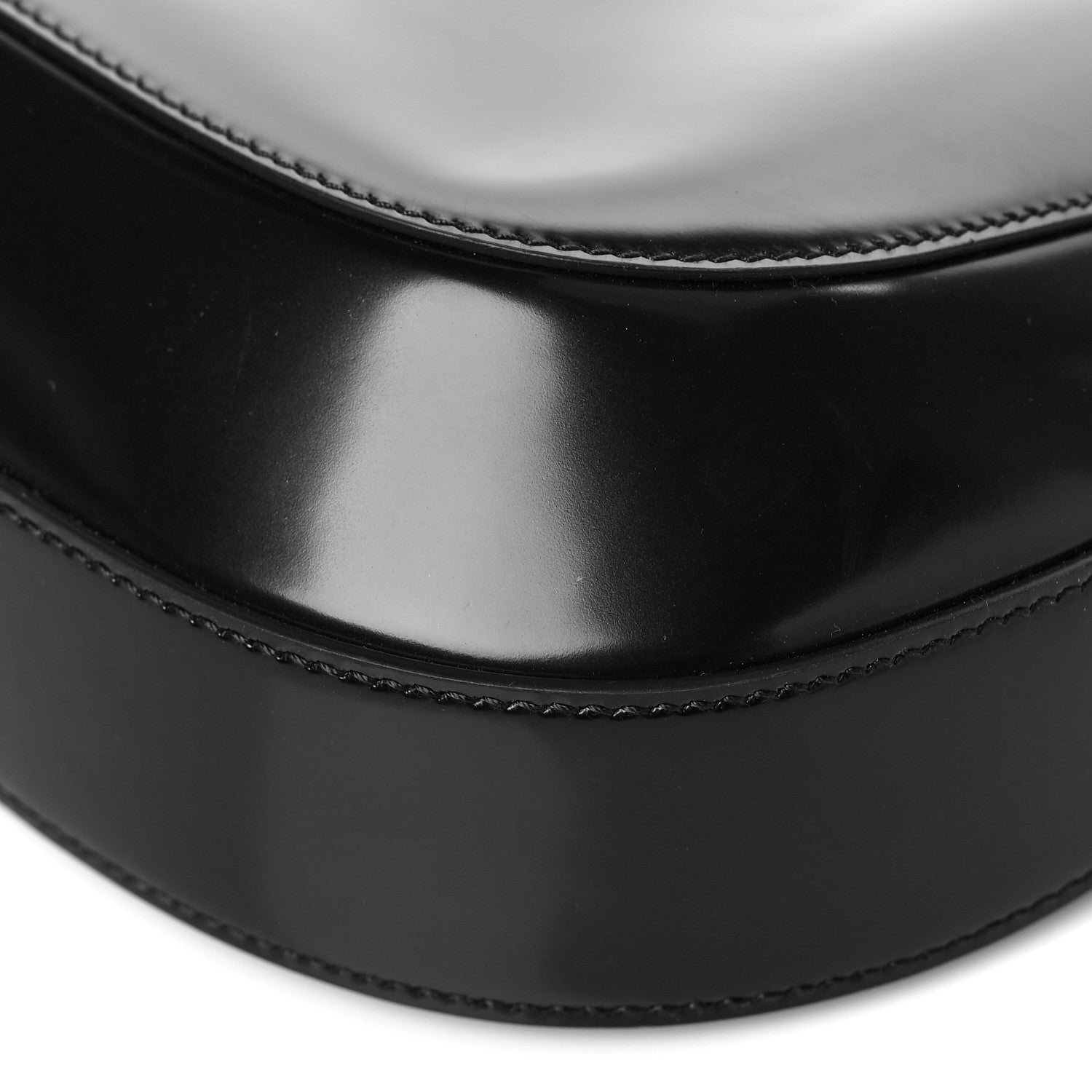 Prada Spazzolato Cleo Adjustable Strap Shoulder Bag Black 9 of 9