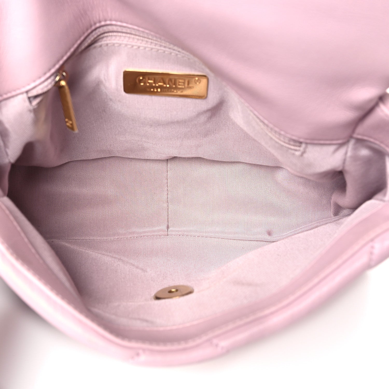 Chanel Lambskin Quilted Medium Chanel 19 Flap Light Pink 5 of 10