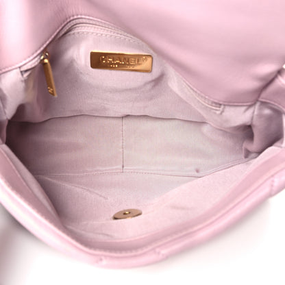 Chanel Lambskin Quilted Medium Chanel 19 Flap Light Pink 5 of 10